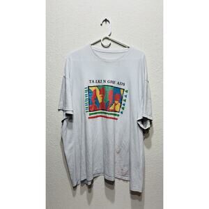 Vintage Talking Heads T Shirt 2XL grey
